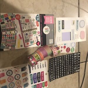 The Happy Planner Vintage Colorful Washi Tape and Sticker Set